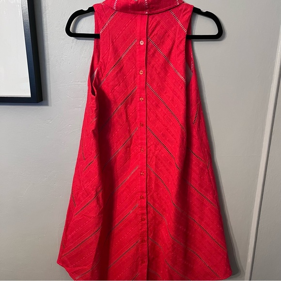 Finley Shelly Eyelet Sleeveless Dress w/ Mesh Slip & Button-Back - Picture 6 of 6